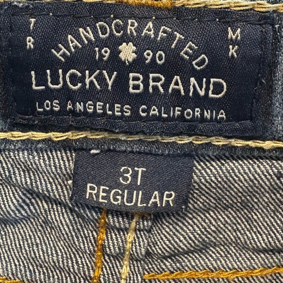 Lucky Brand Toddler Zoe Skinny Dark Blue Jeans | Size 3T - Picture 6 of 10